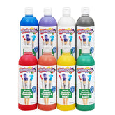 Colorations front packaging showing eight 16oz bottles and vivid colors benefits easy selection