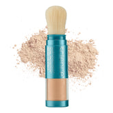 Colorescience brocha empacada mostrando diseño portátil y protección inmediata