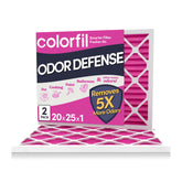 Colorfil filtro frontal en empaque mostrando tamaño exacto y beneficio de ajuste preciso