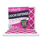Colorfil filtro frontal en empaque mostrando tamaño exacto y beneficio de ajuste preciso