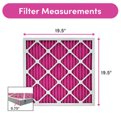Colorfil filtro instalado en rejilla HVAC mejorando aire interior en casa