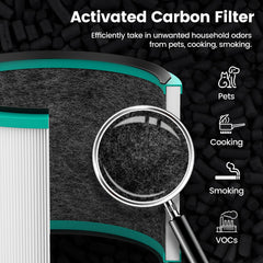 Colorfullife filtro sostenido en mano para mostrar tamaño y escala práctica