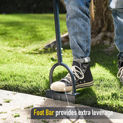 Colwelt extra-wide foot platform detail providing stable stomping force and safety