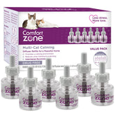 Comfort Zone front packaging showing six 30-day refills and calming benefit