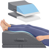 ComfyInLove vista frontal de la almohada elevadora mostrando forma ergonómica y soporte
