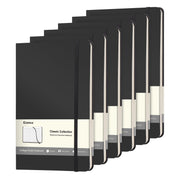 Comix black hardcover front view showing durable vegan leather and professional look