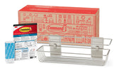 Command caddy frontal con botellas organizado y accesible