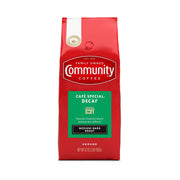 Community Coffee bolsa frente mostrando el empaque y beneficio de frescura