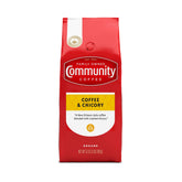 Community Coffee frente del empaque mostrando 32 oz y diseño identificable