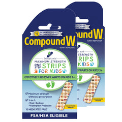 Compound W frente del envase mostrando diseño infantil y beneficio de fácil aplicación