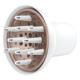 Conair difusor frontal mostrando diseño y ajuste universal para más volumen