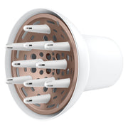 Conair difusor frontal mostrando diseño y ajuste universal para más volumen