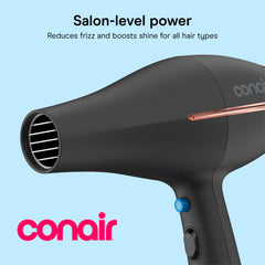 Conair InfinitiPRO side profile highlighting ergonomic handle and rocker switches