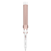 Conair frente del rizador mostrando diseño blanco y rose gold para estilo elegante