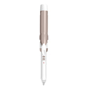 Conair frente del rizador mostrando diseño blanco rosé gold y beneficio profesional