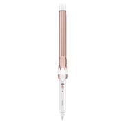 Conair rizador frontal blanco rosa dorado mostrando diseño elegante y control