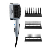 Conair secador frontal mostrando diseño y boquilla para peinar con control