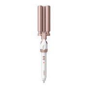 Conair triple barrel frontal mostrando diseño y beneficios de peinado