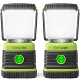 Consciot front view showing full 360-degree illumination and portability benefit