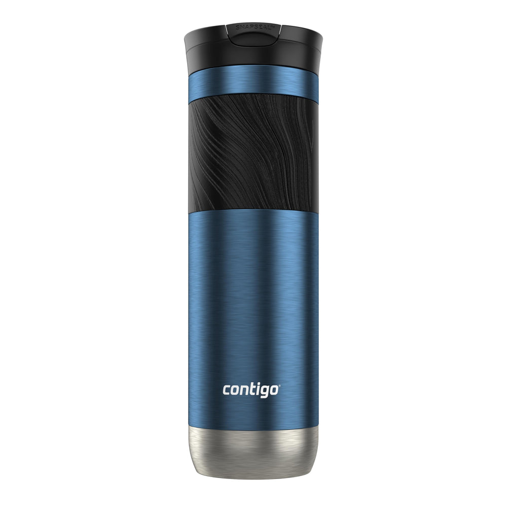 Contigo Byron 2.0 vista frontal en blueberry que destaca diseño y capacidad