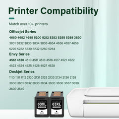 Cool Toner 63XL detalle del chip y contactos, compatibilidad fiable con HP