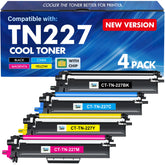 Cool Toner pack frontal mostrando los cuatro cartuchos y compatibilidad con Brother