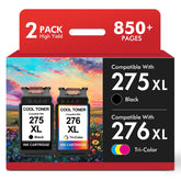 Cool Toner embalaje frontal con cartuchos 275 y 276 mostrando compatibilidad
