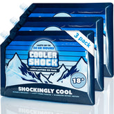Cooler Shock front view showing pack and label, highlights space saving