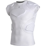 COOLOMG camiseta acolchada frontal mostrando ajuste y protección discreta