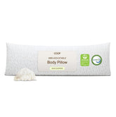 Coop Home Goods front view of the 20x54 body pillow showing full-length support