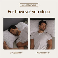 Coop Home Goods side profile highlighting crescent contour for neck alignment