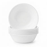 Corelle cuenco frontal mostrando el diseño blanco y durabilidad