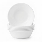 Corelle cuenco frontal mostrando el diseño blanco y durabilidad