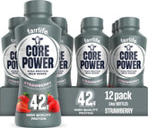 Core Power front packaging showing 14oz bottle and strawberry flavor for fast recovery
