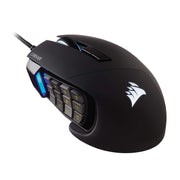 Corsair Scimitar front profile showing ergonomic shape and improved control