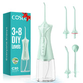 COSLUS C30 vista frontal del irrigador portátil con diseño ergonómico y fácil manejo