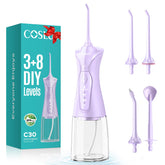 COSLUS C30 vista frontal mostrando botones y depósito, limpieza precisa