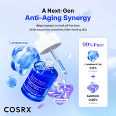 COSRX aplicación con gotas sobre piel demostrando fácil uso
