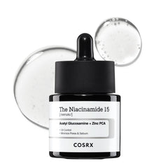 COSRX frente del envase del serum Niacinamide 15% mostrando presentación compacta y profesional