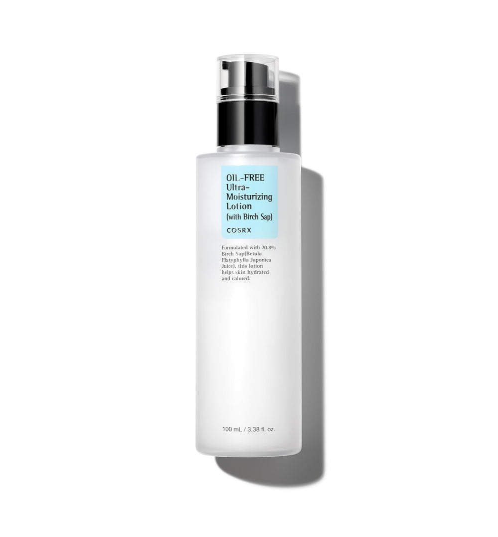 COSRX loción frontal 100 ml mostrando envase y diseño, hidratación ligera