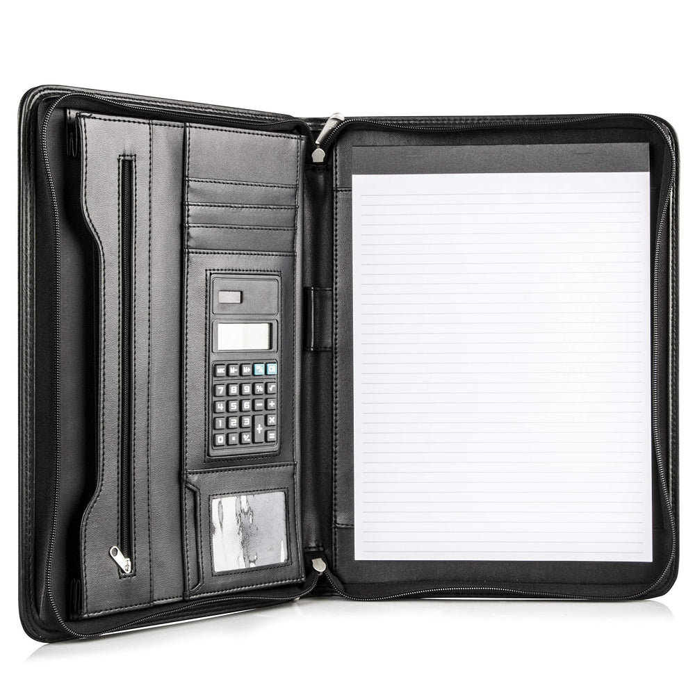 Cossini carpeta ejecutiva frontal elegante y profesional que proyecta confianza