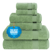 Cotton Paradise front folded set in green showing coordinated pieces and tidy presentation for easy styling