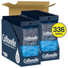 Cottonelle detalle de la textura de la toallita para limpieza eficaz