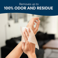 Cottonelle comparación de tamaño del paquete mostrando su portabilidad