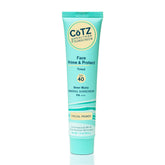 CoTZ front packaging showing tinted mineral sunscreen benefits