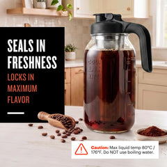 County Line Kitchen tapa flip-cap abierta para vertido sin derrames