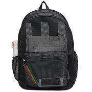 COVAX mochila frontal negra mostrando diseño y capacidad