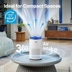 Coway Airmega 50 panel de controles con indicadores, facilita uso intuitivo