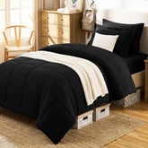 CozyLux vista frontal del juego negro mostrando diseño elegante y acabado suave