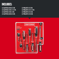 CRAFTSMAN primer plano de punta con recubrimiento negro que mejora el agarre